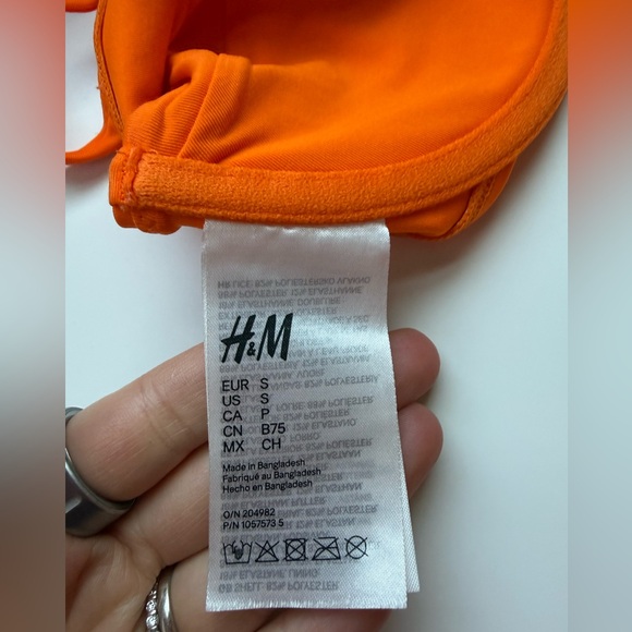 H&M Orange Bikini Set size Small - Picture 3 of 7